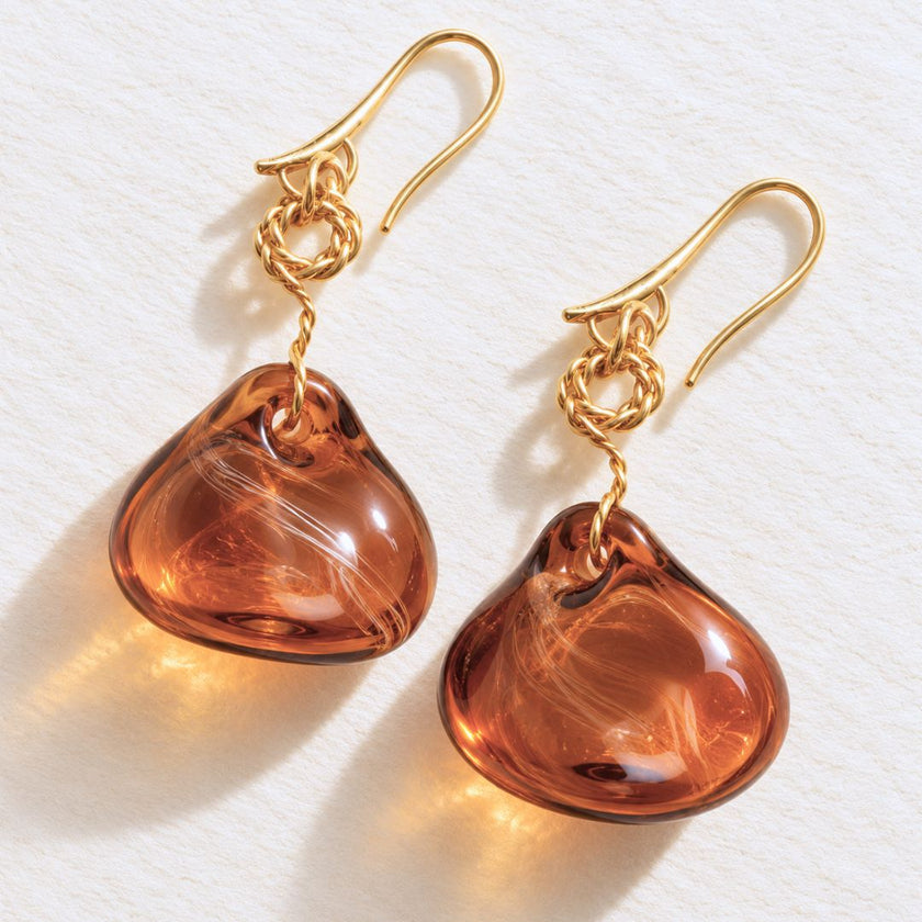 Molten Muse — Handblown Glass Earrings