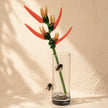 Heliconia Ignis | Handblown Glass Botanical Stem | 14 Inch