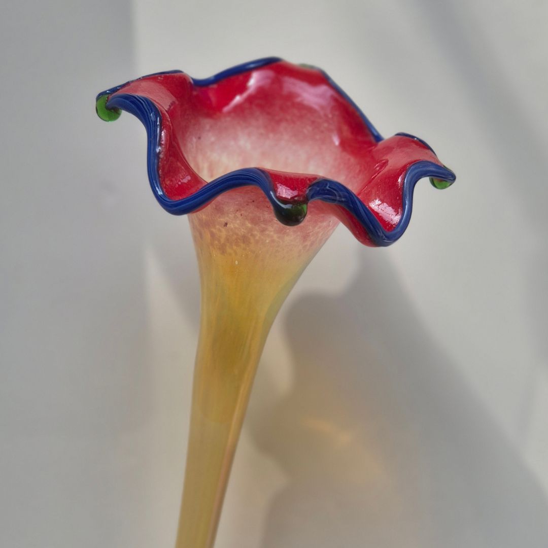 Crimson Reverie — A Botanical Glass Composition