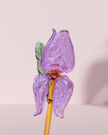 Lavender Bloom- Glass Rose (10”)