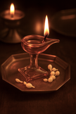 Art Glass Puja Diya-  Divya Ambar Jyot