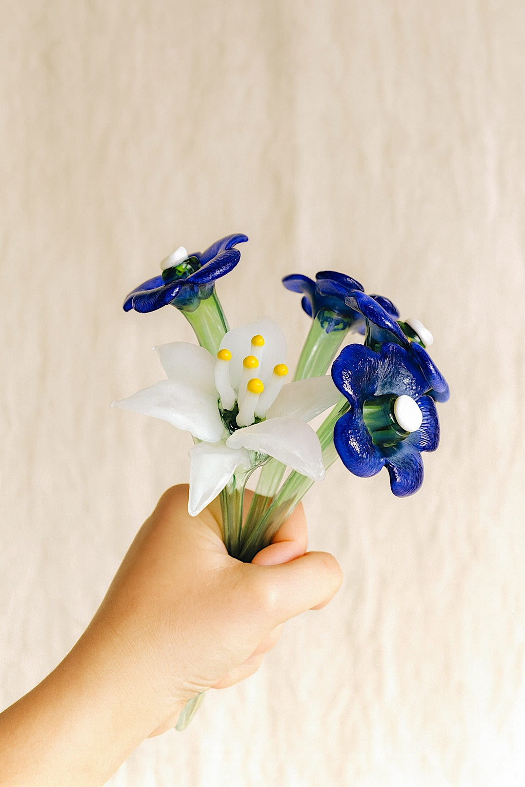 Blue Moon Lily-— Handblown Glass Bouquet