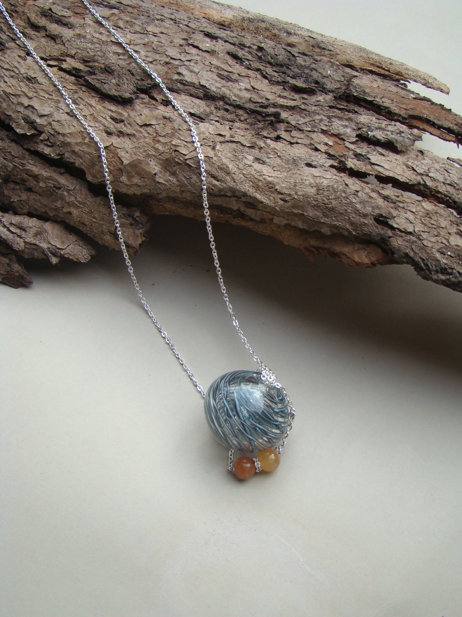 Lovers Embrace- Necklace (Smoke)