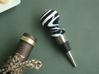 Noir Delight Handblown Glass Wine Stoppers