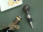 Noir Elegance Handblown Glass Wine Stoppers