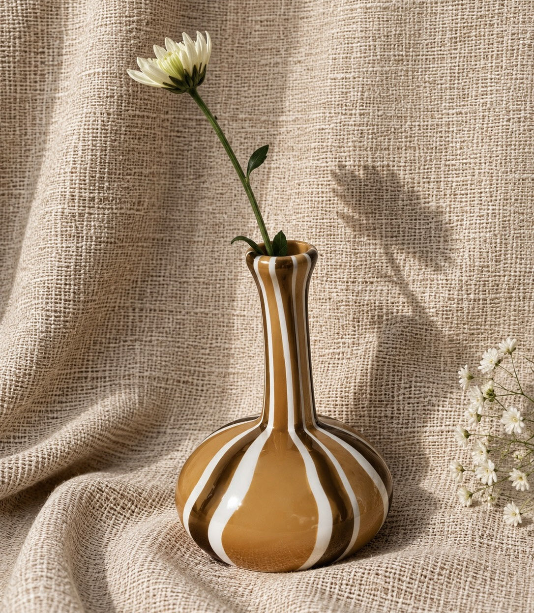 Murano Glass Style Vase- Earthy Hues