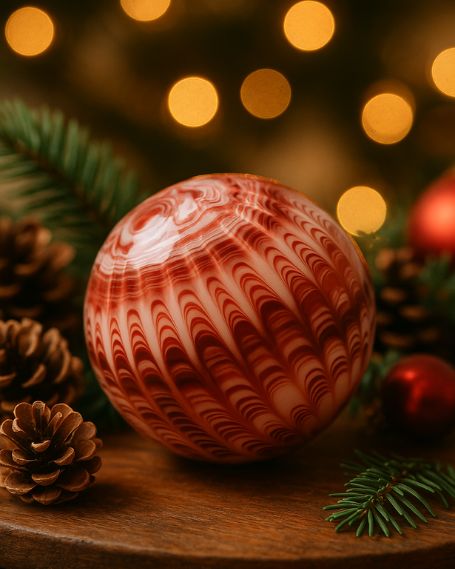 Art Glass Hand Blown Sphere thumbnail 5