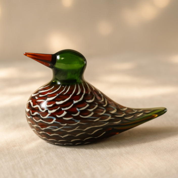 Glass Bird Figurines - Autumn Song