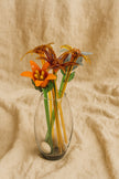 Golden Ember Lily— Handblown Glass Bouquet