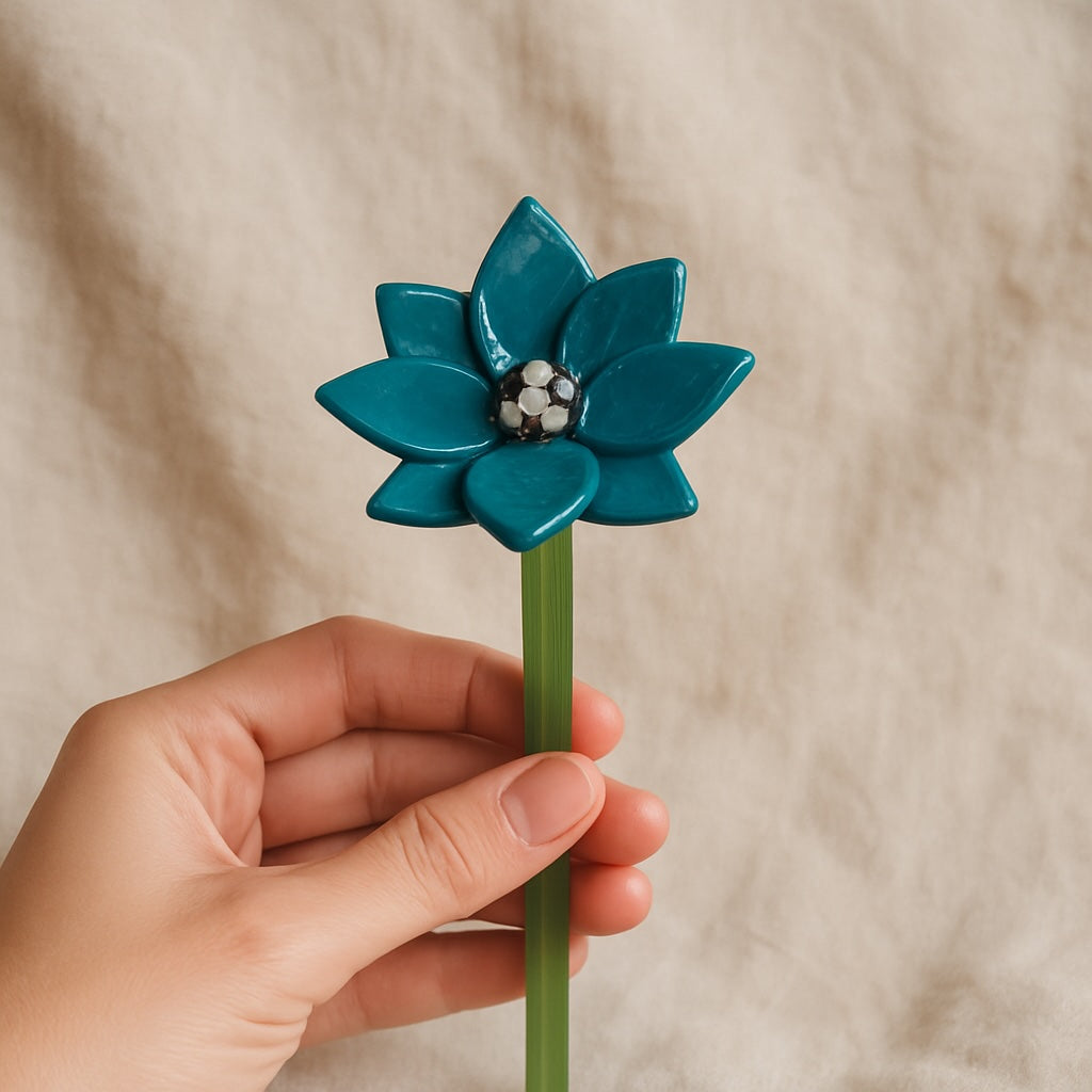 Golden Meadow Blossom — Handblown Glass Bouquet