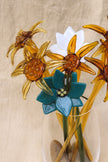 Golden Meadow Blossom — Handblown Glass Bouquet