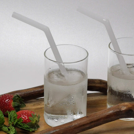 Glass Straws Reusable (set of 6) - Opal