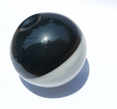 Art Glass Hand Blown Sphere - Dual Monocolor Orb