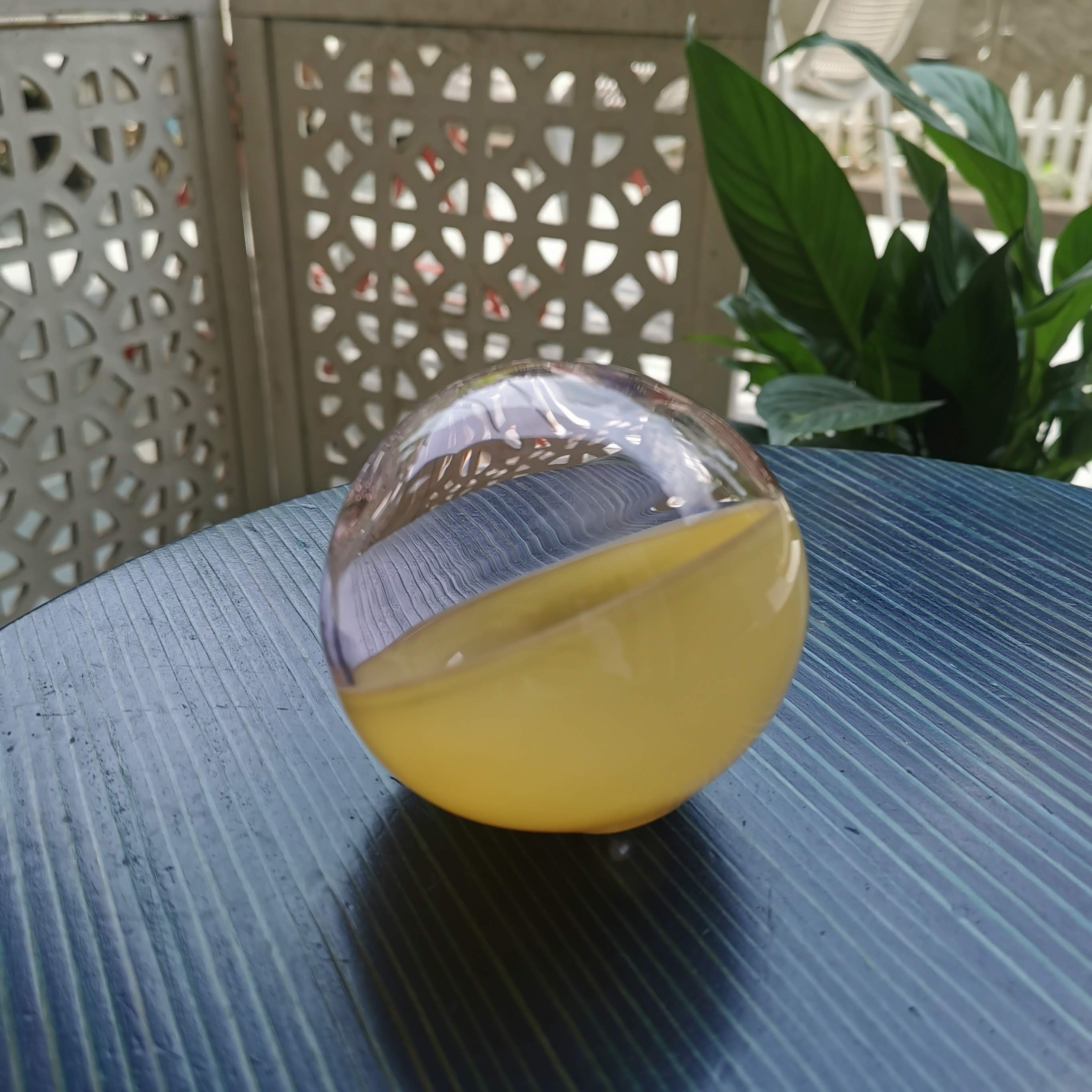 Art Glass Hand Blown Sphere image 1