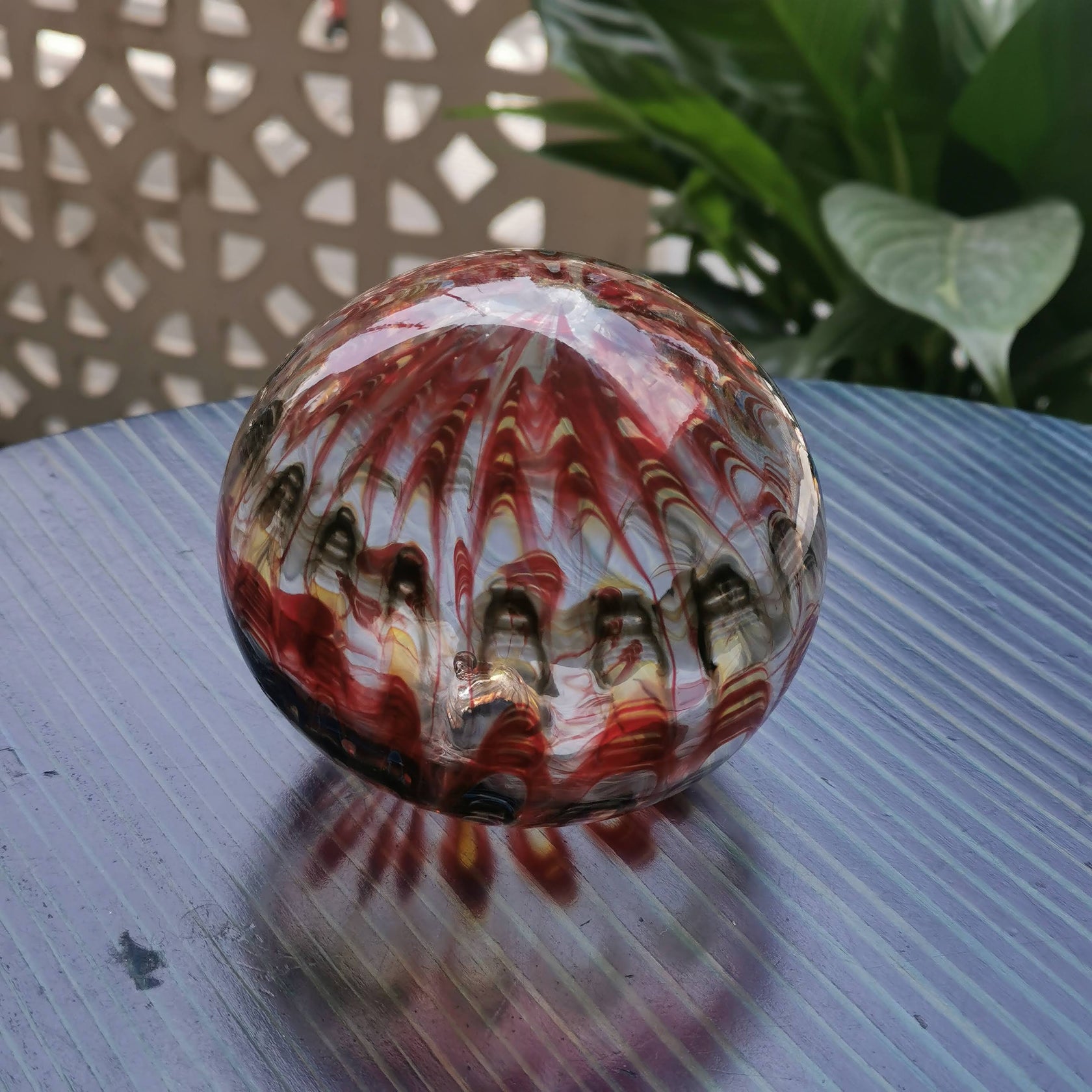 Art Glass Hand Blown Sphere image 1