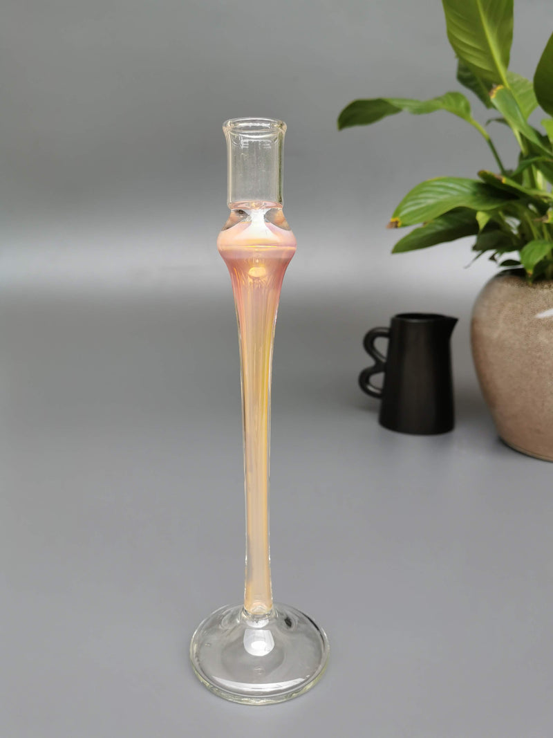 Vintage glass candle holder - Sunrise