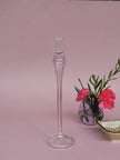 Vintage glass candle holder - Venus Pink