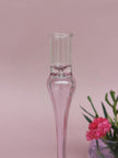 Vintage glass candle holder - Venus Pink