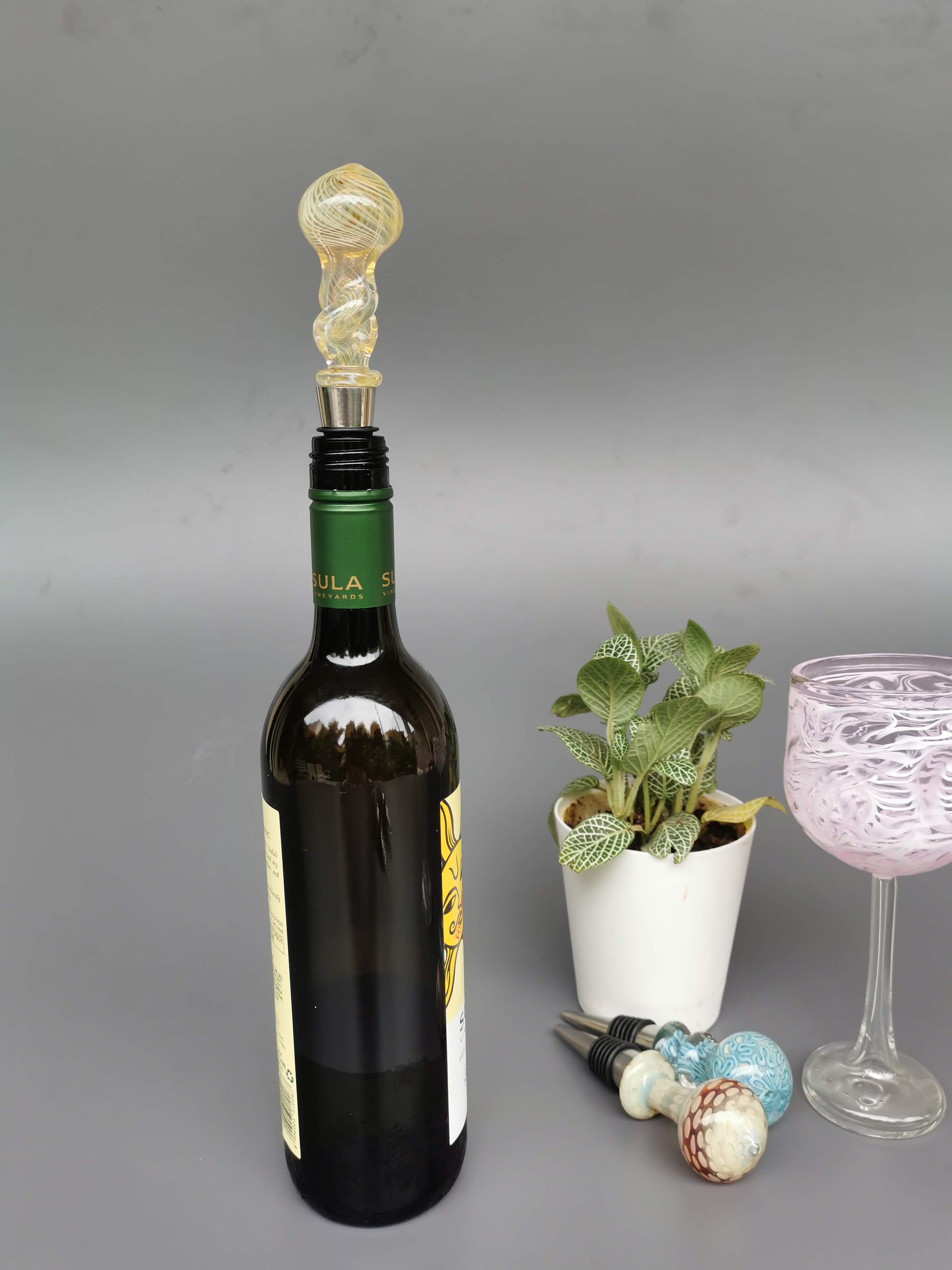 Reno Handblown Glass Wine Stoppers