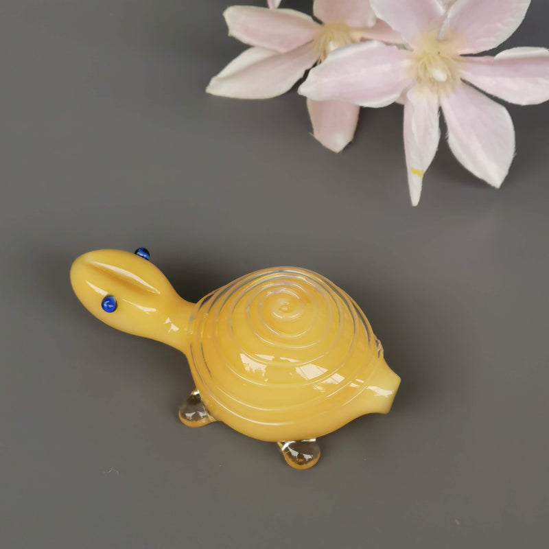 Good Luck Glass Turtles- Ivory