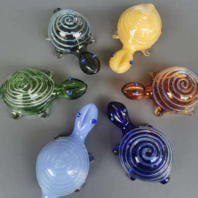 Good Luck Glass Turtles- Ivory