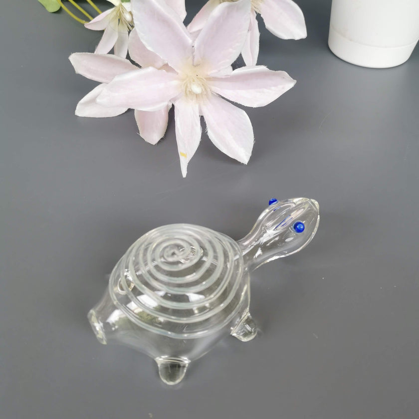 Good Luck Glass Turtles- Clear