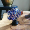 Fish Table Decor Glass- INDIGO