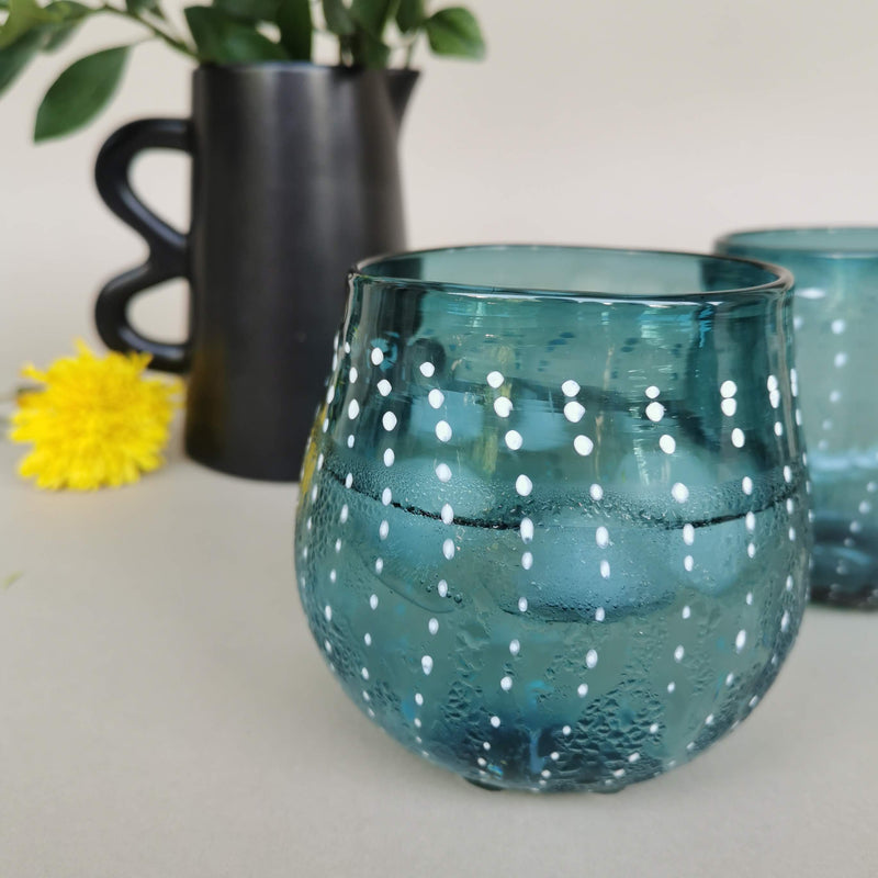 Mura Art Glass- Aquamarine (single glass)