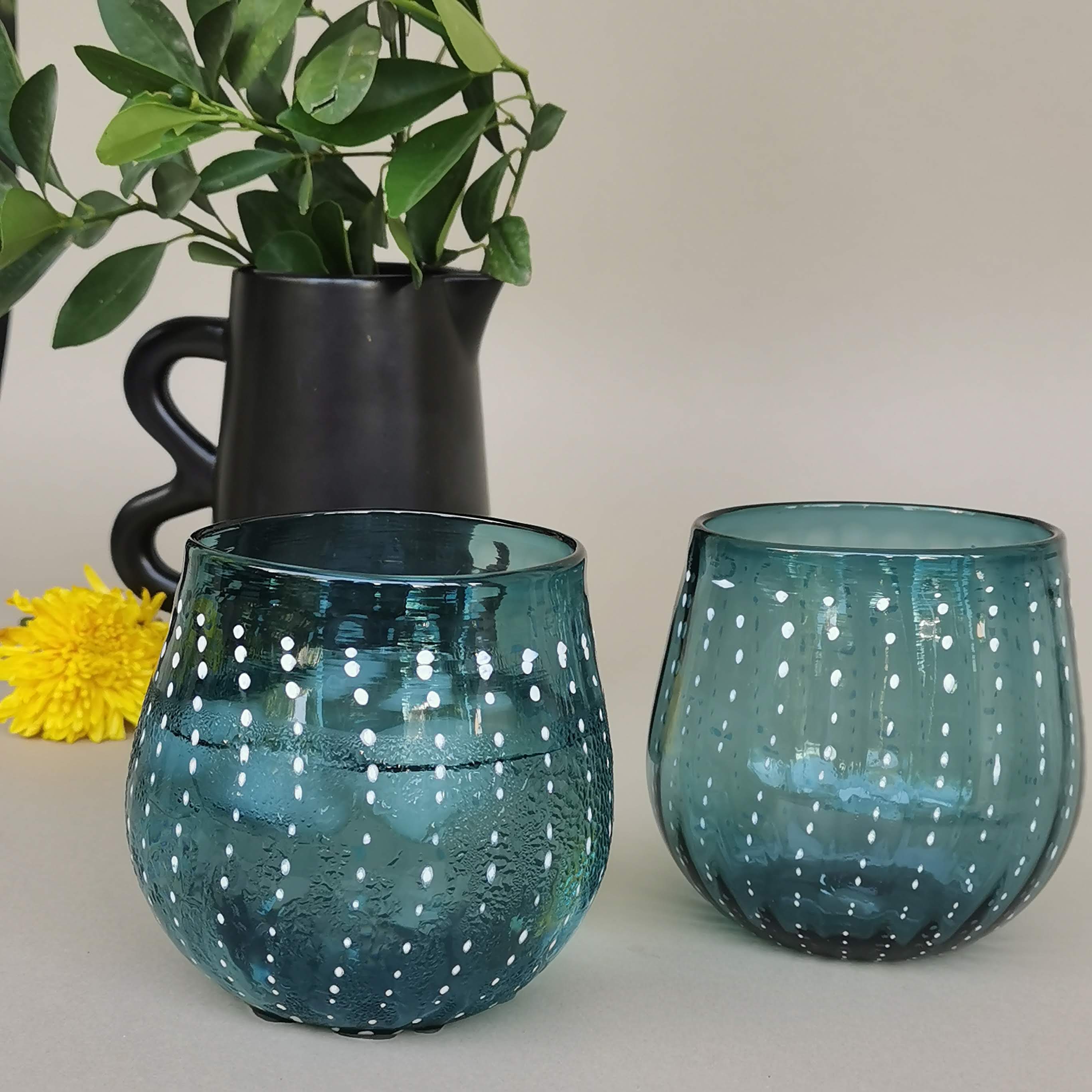 Mura Art Glass- Aquamarine (single glass)