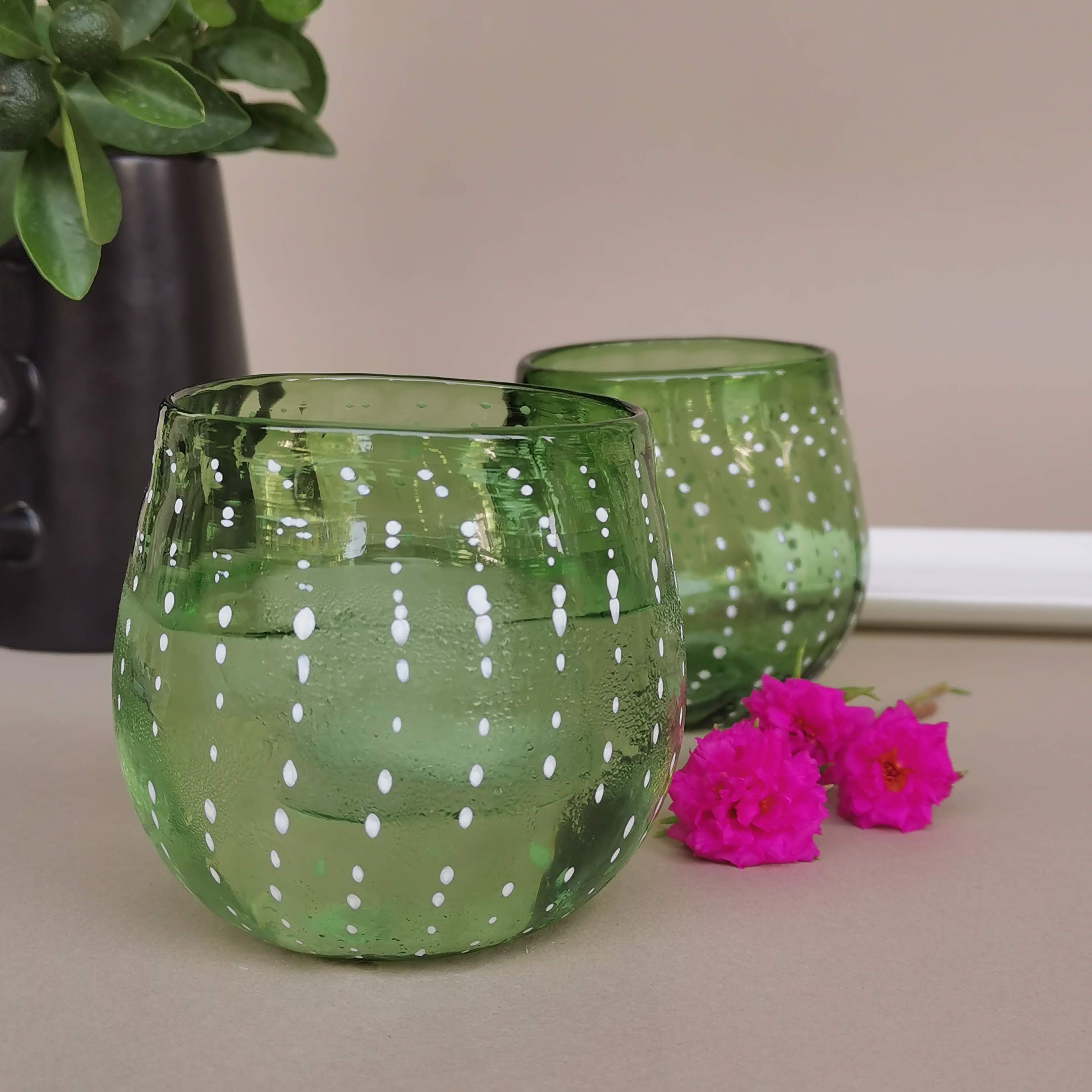 Mura Art Glass- Jade (single glass)