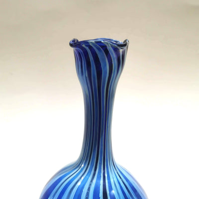 Murano Glass Style Vase- Blue Hues