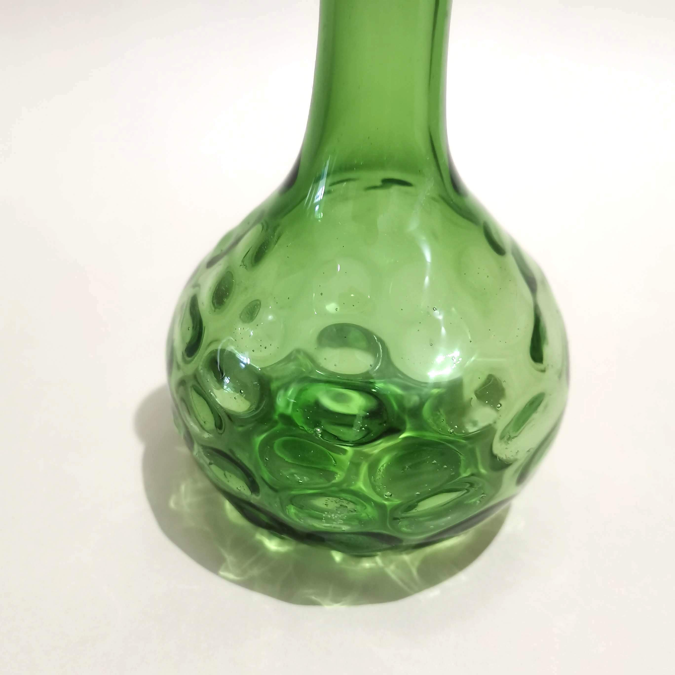 Murano Glass Style Vase- Jade