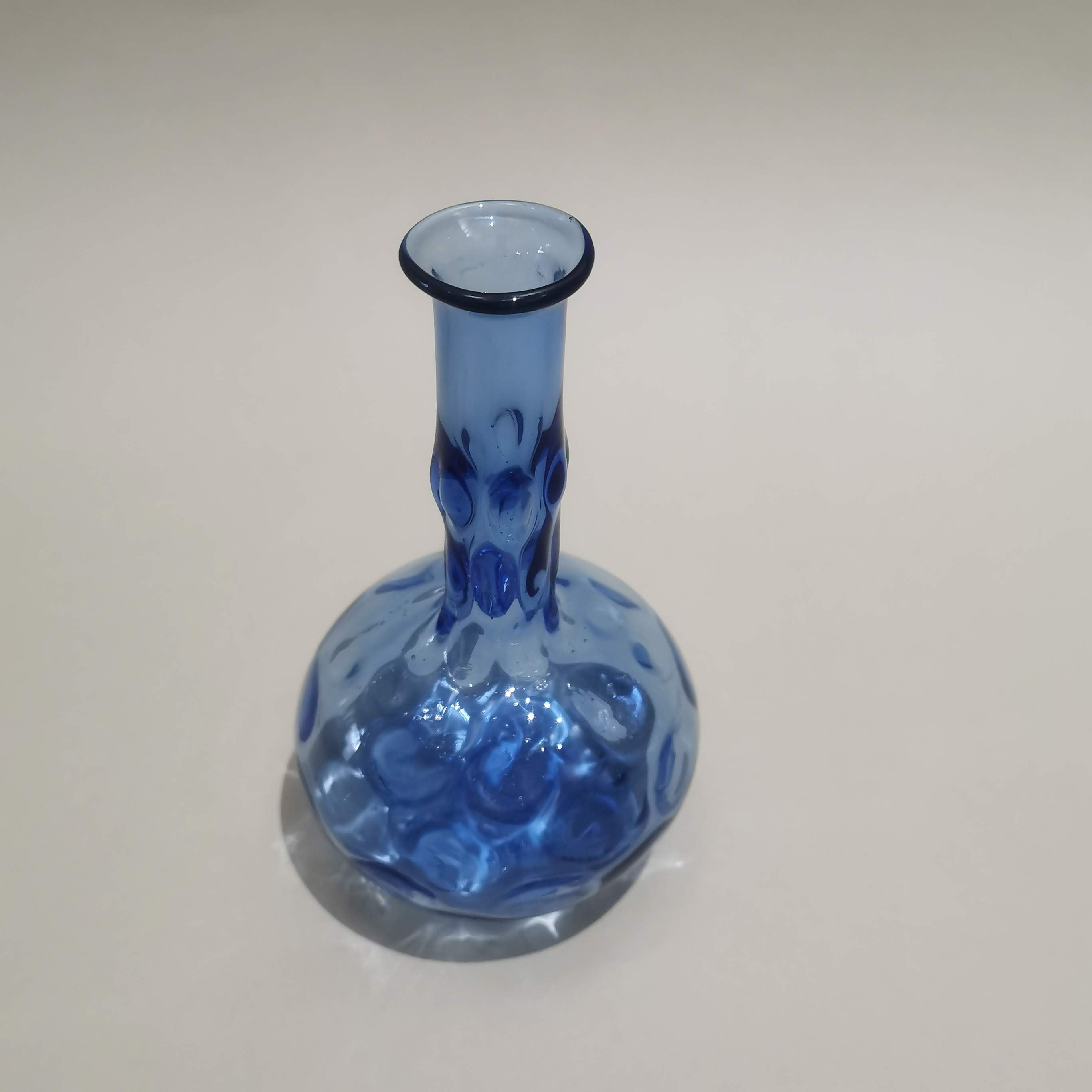 Murano Glass Style Vase- Aqua