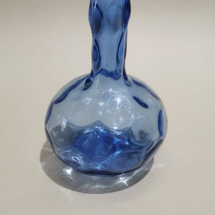 Murano Glass Style Vase- Aqua