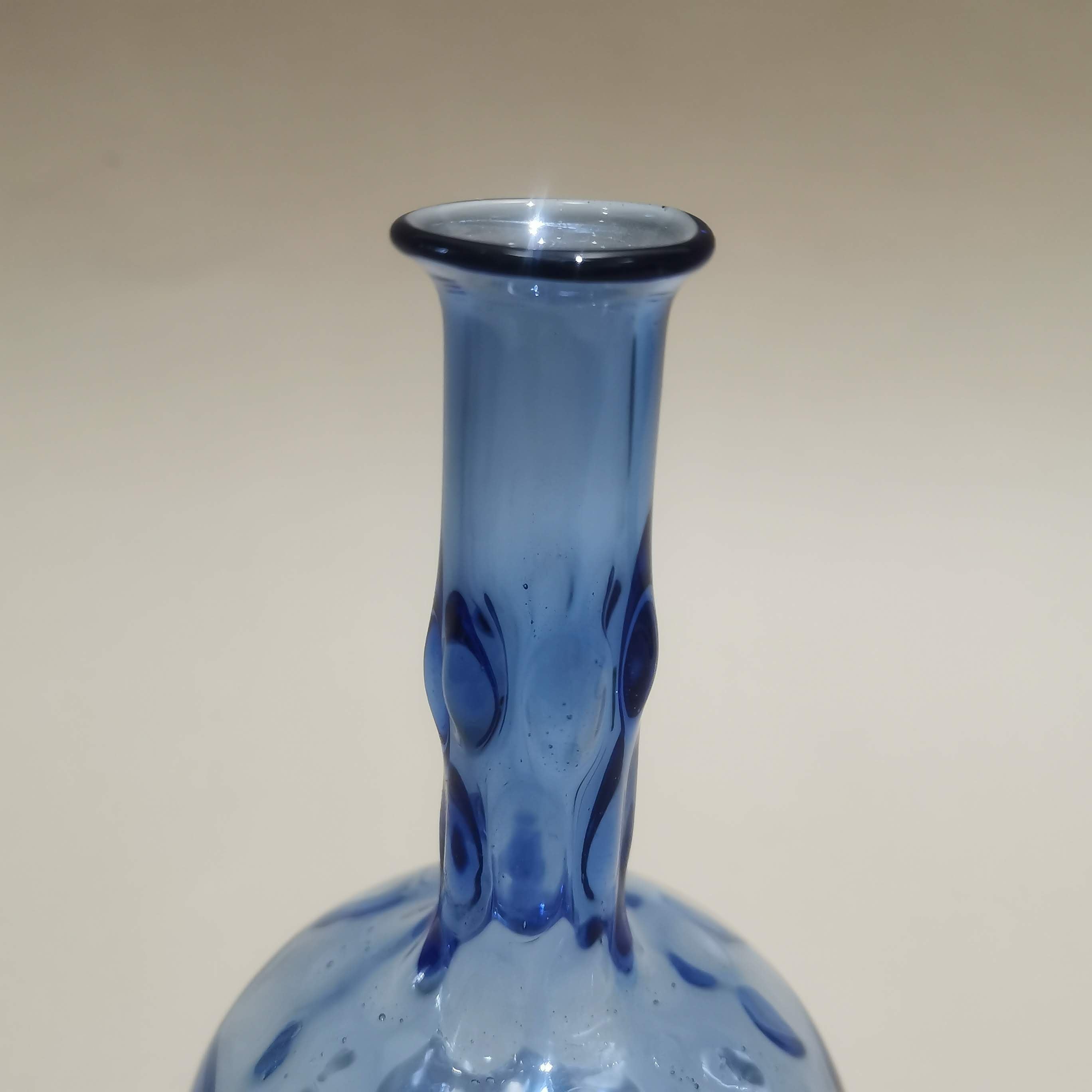 Murano Glass Style Vase- Aqua