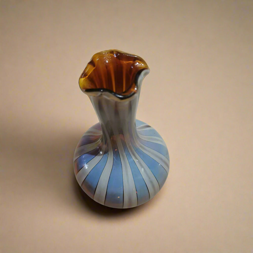 Murano Glass Style Vase- Earthy Hues