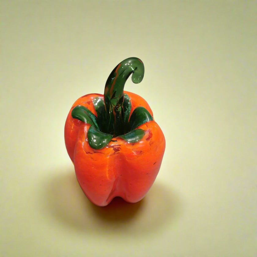 Murano Glass Style Decoration- Red Bell Pepper