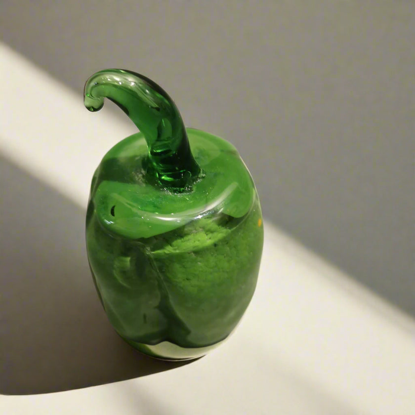 Murano Glass Style Decoration- Natural Green Pepper