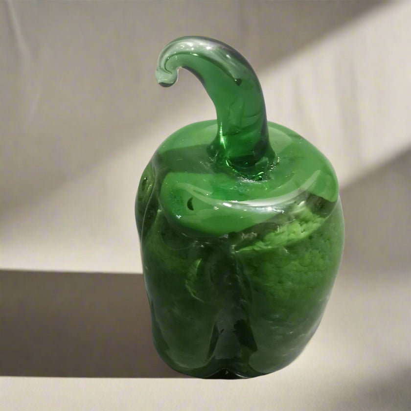 Murano Glass Style Decoration- Natural Green Pepper