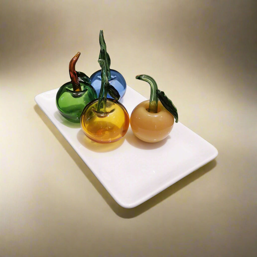 Murano Glass Style Decoration- Cherry Apples