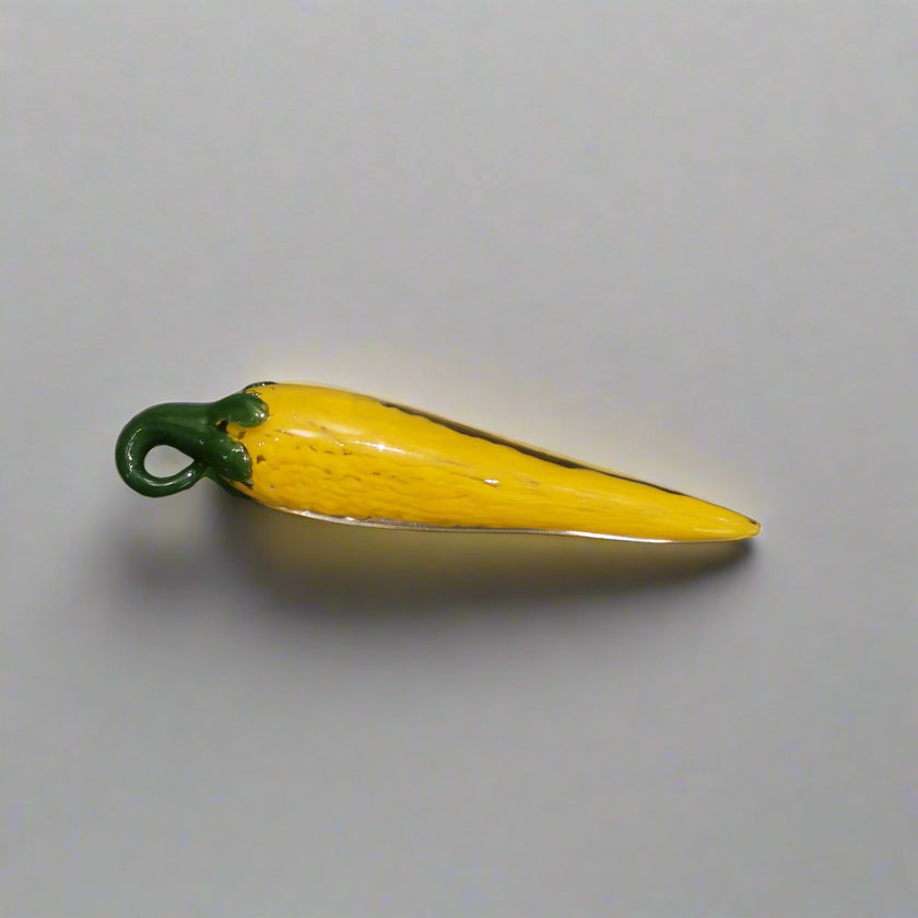 Murano Glass Style Decoration- Chilly (Yellow)