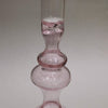 Murano Style  Vintage glass candle holder - Pink Blush