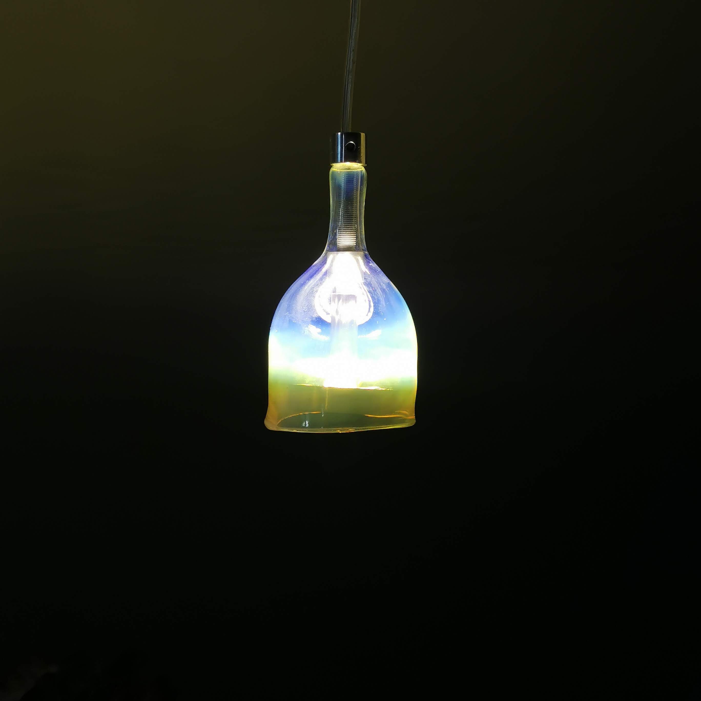 Pendant Lamp - Handblown Mystic Glow (Crystal)