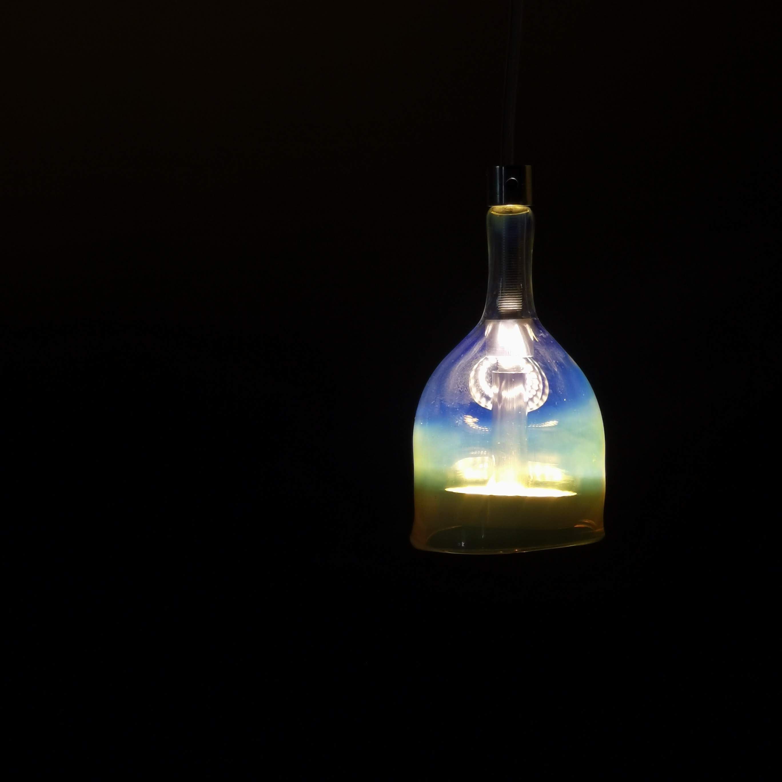 Pendant Lamp - Handblown Mystic Glow (Crystal)