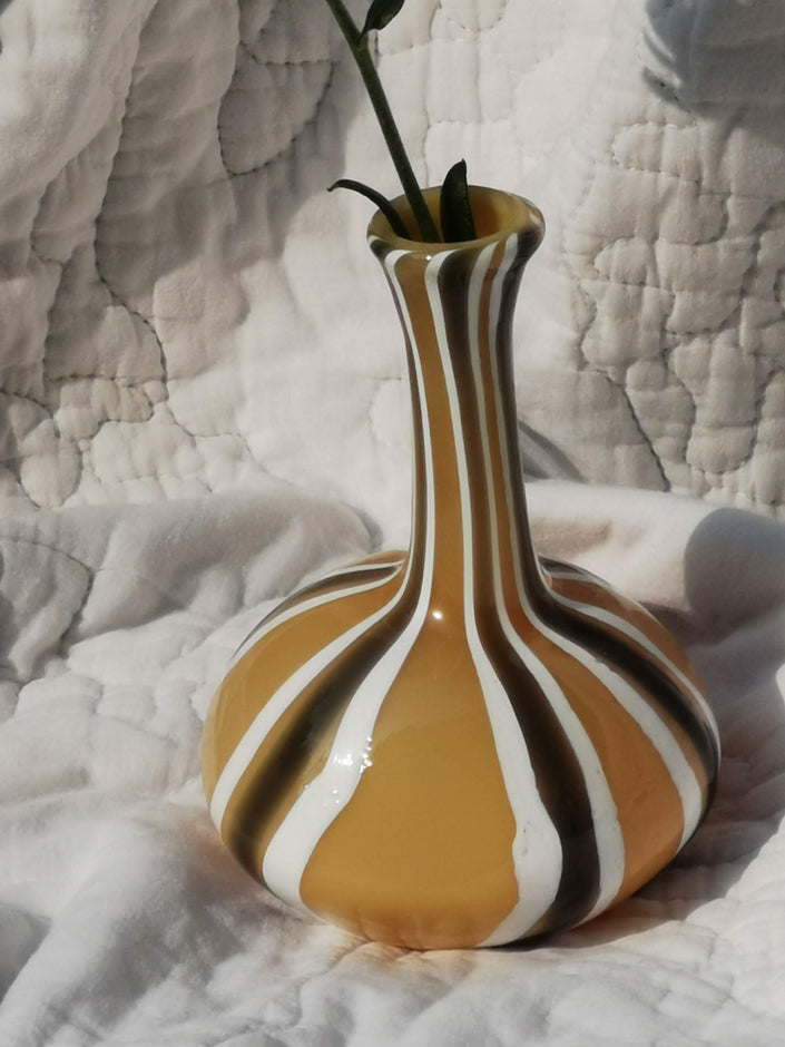 Murano Glass Style Vase- Earthy Hues