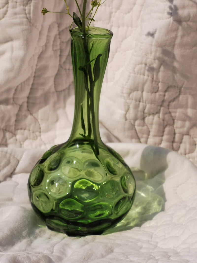 Murano Glass Style Vase- Jade
