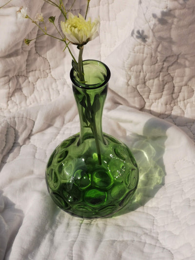 Murano Glass Style Vase- Jade