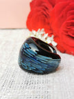 Glass Rings for Women | Artisan Crafted Jewelry ( Blue Art Glass)