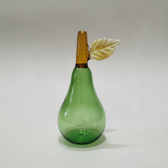 Murano Glass Style Decoration- Pear Green Art Glass