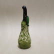 Murano Glass Style Decoration- Green Splash Pear Art Glass